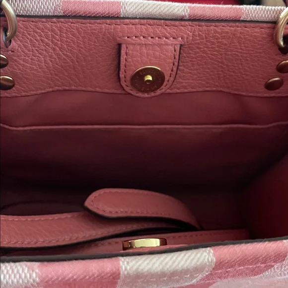 Coach Pink Dempsey 22 Tote Bag - Picture 6 of 13